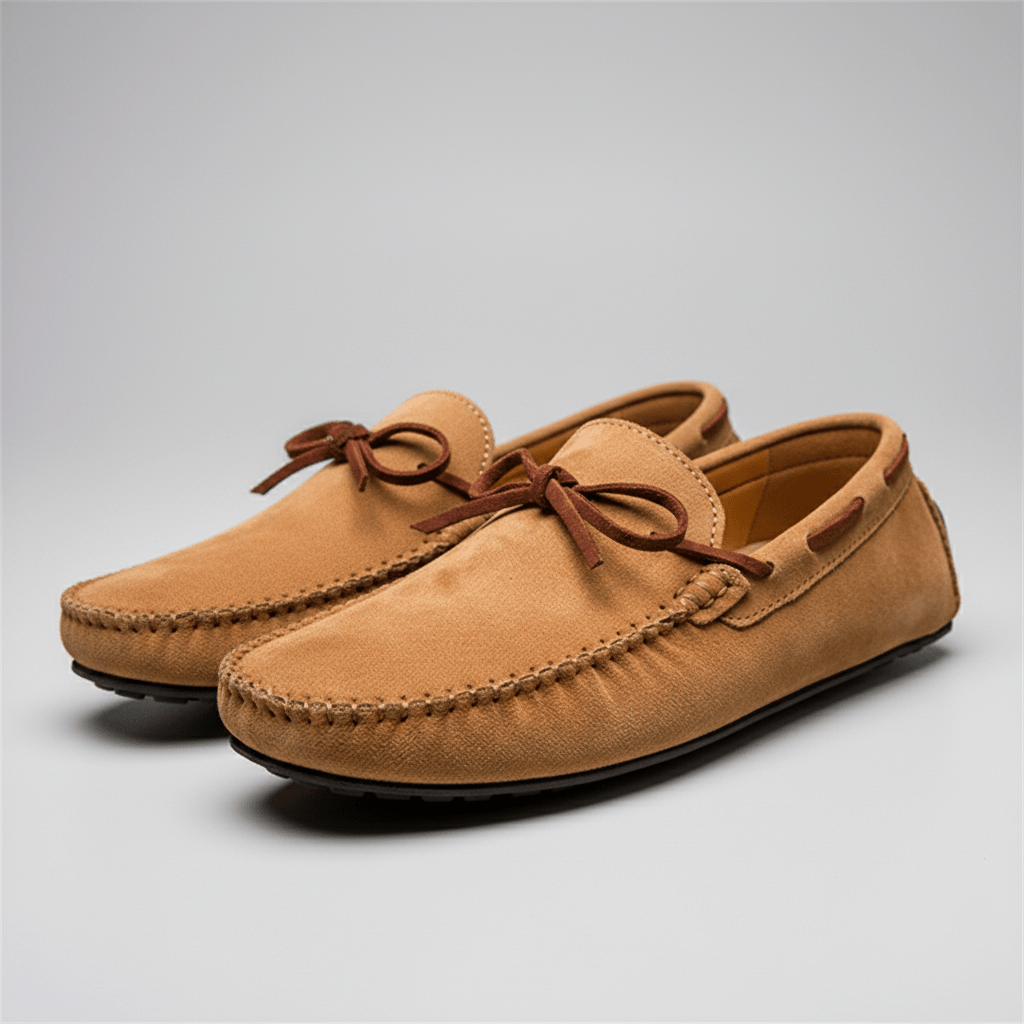 Trevor Bow Detail Driving Loafers with Flexible Grip Sole