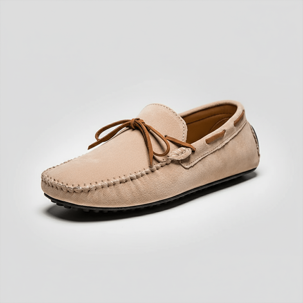 Trevor Bow Detail Driving Loafers with Flexible Grip Sole