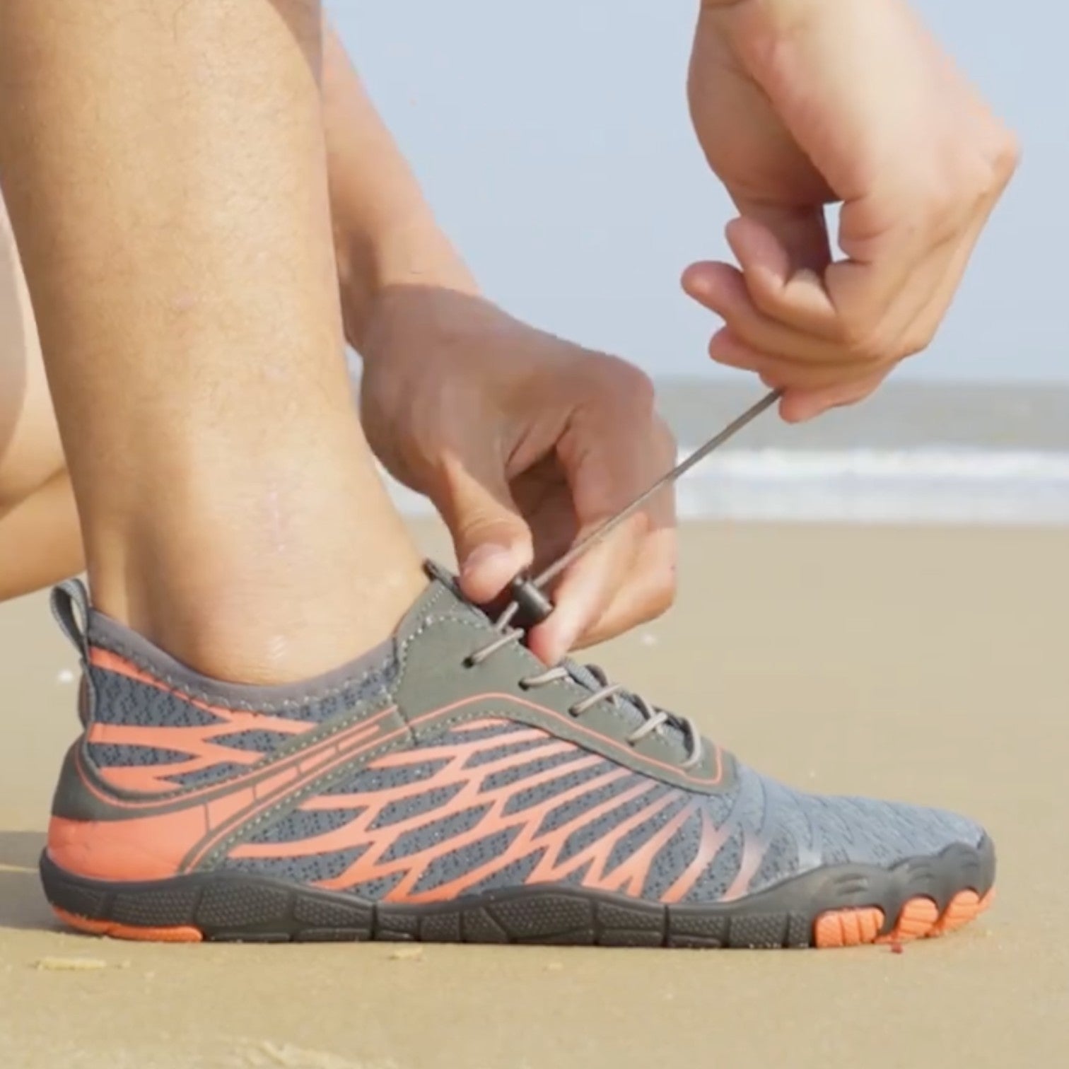 Quick Dry Barefoot Water Shoes with Adjustable Drawstring Lace