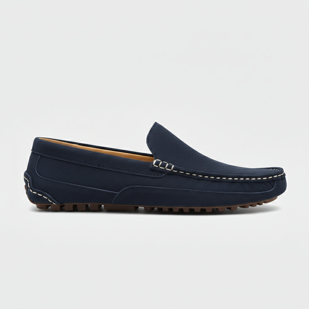 Zachary Classic Slip-On Driving Loafers with Flexible Grip Sole