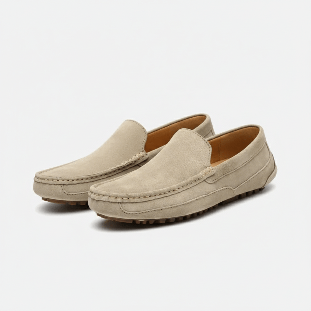 Zachary Classic Slip-On Driving Loafers with Flexible Grip Sole