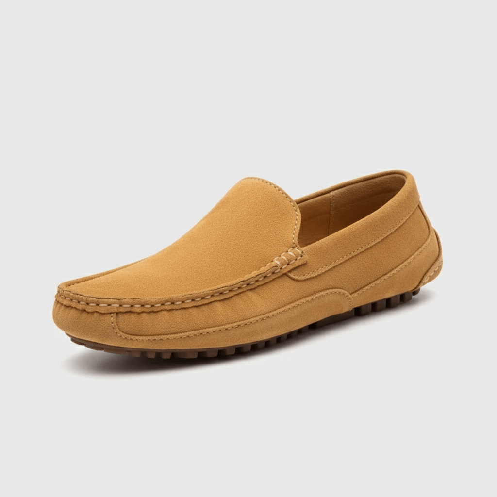 Zachary Classic Slip-On Driving Loafers with Flexible Grip Sole
