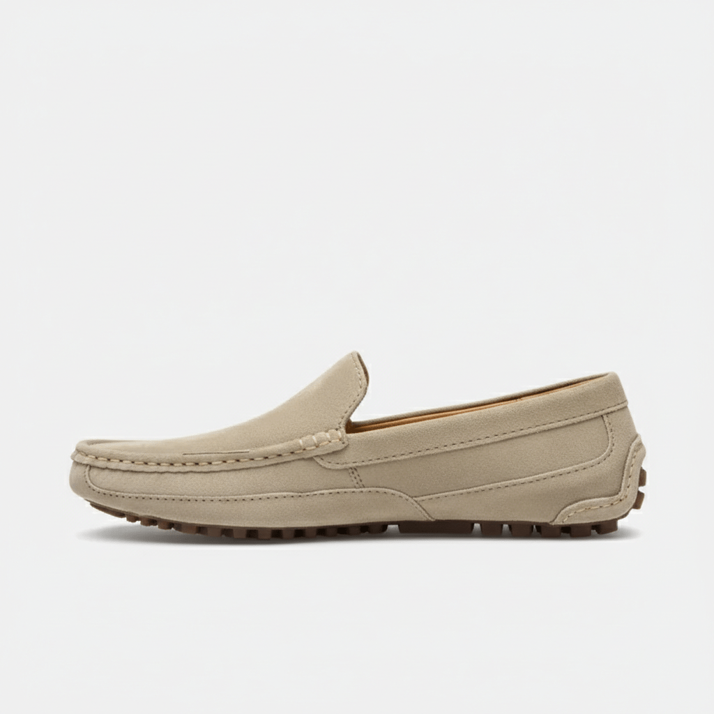 Zachary Classic Slip-On Driving Loafers with Flexible Grip Sole